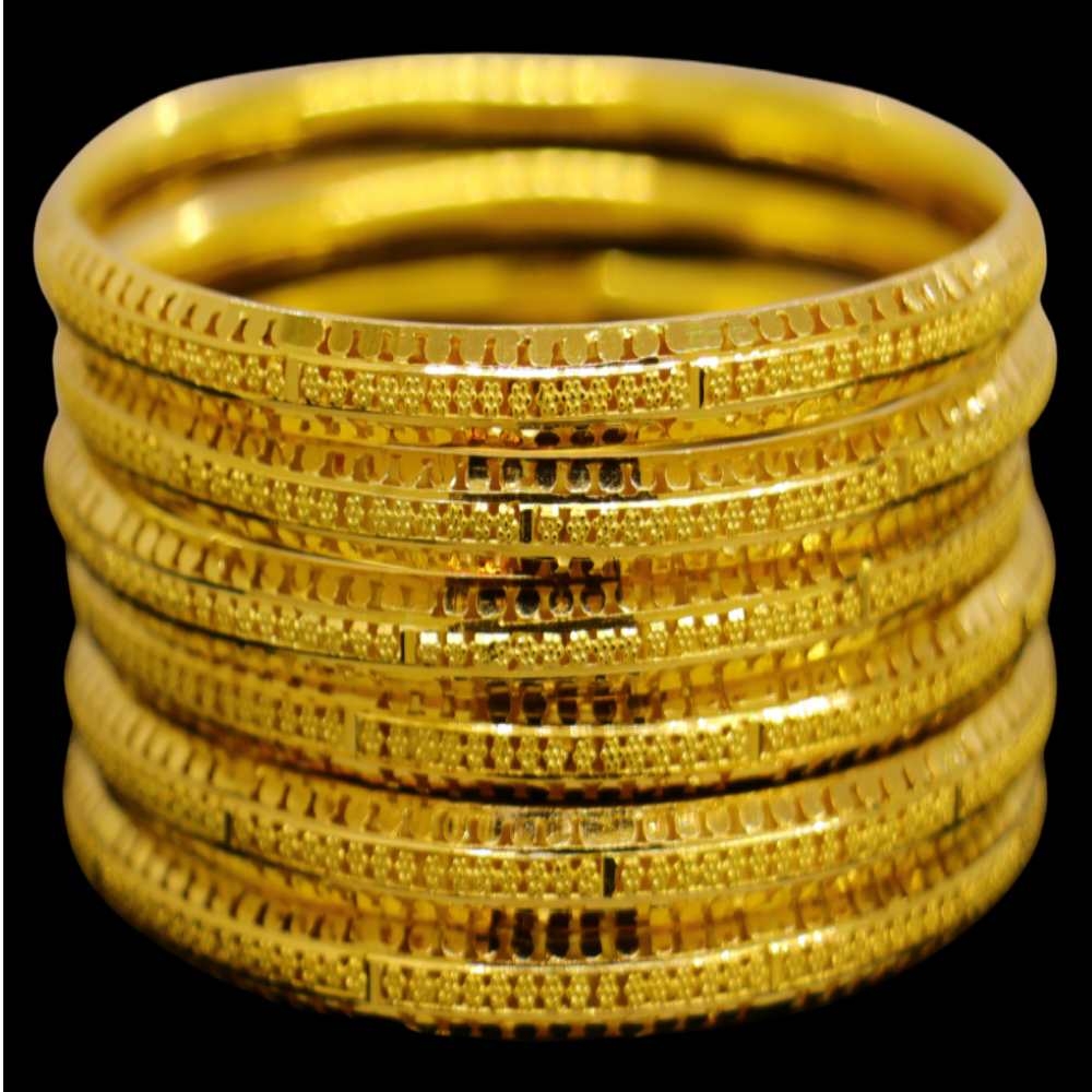21K Gold Bangle Set (L)